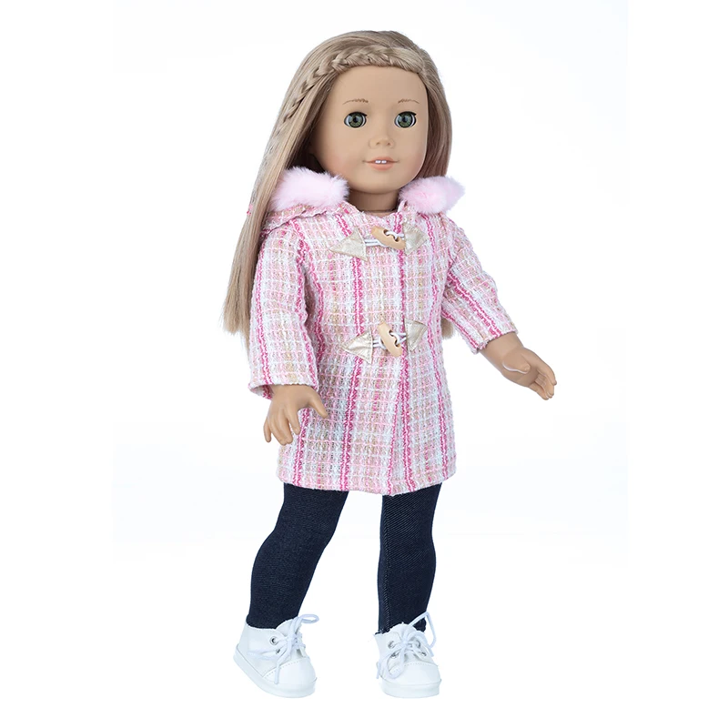 43cm Baby New Born Doll Asymmetrical Dress 18 Inch American Generation Girl Doll Clothes