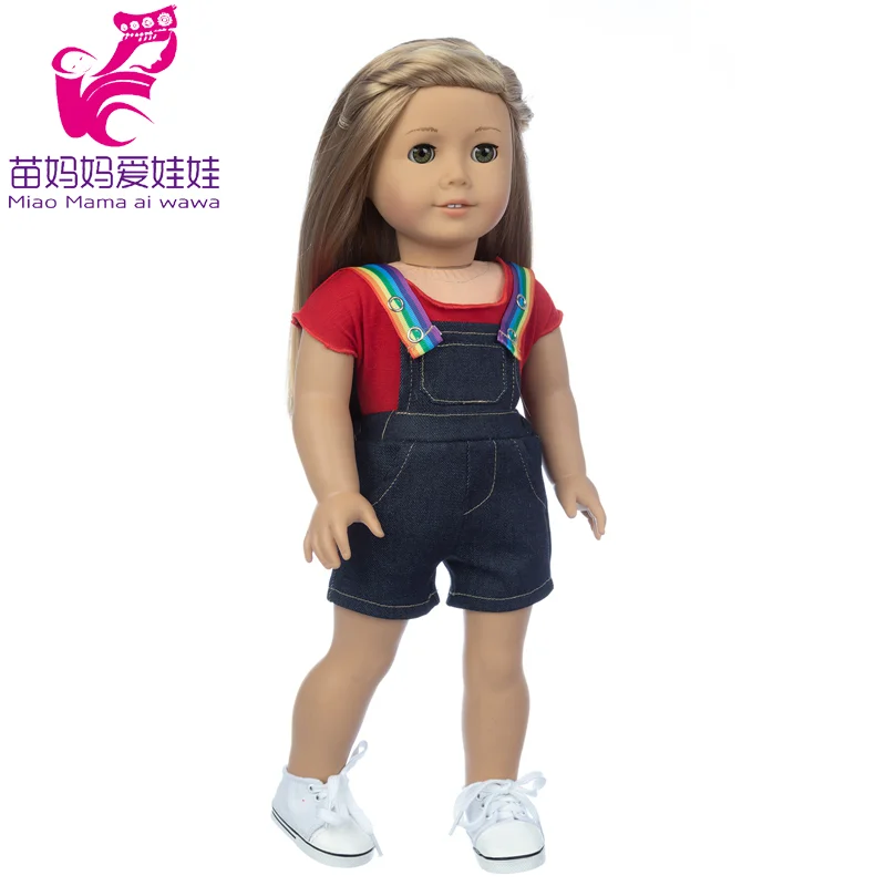 43cm Baby New Born Doll Asymmetrical Dress 18 Inch American Generation Girl Doll Clothes