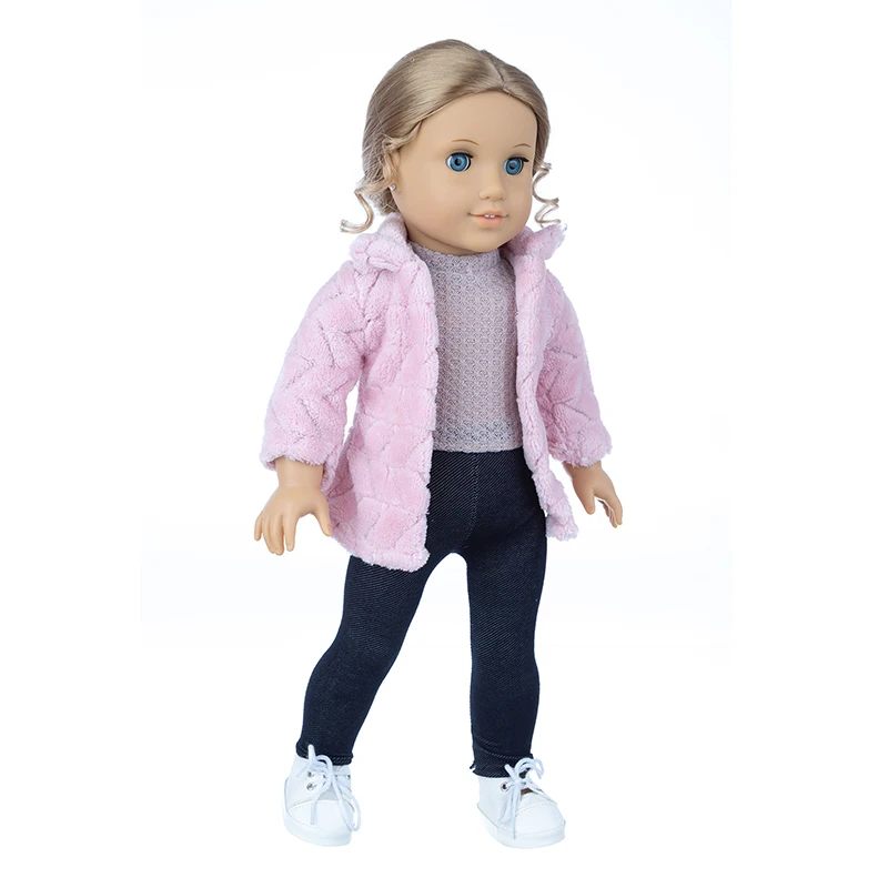 43cm Baby New Born Doll Asymmetrical Dress 18 Inch American Generation Girl Doll Clothes
