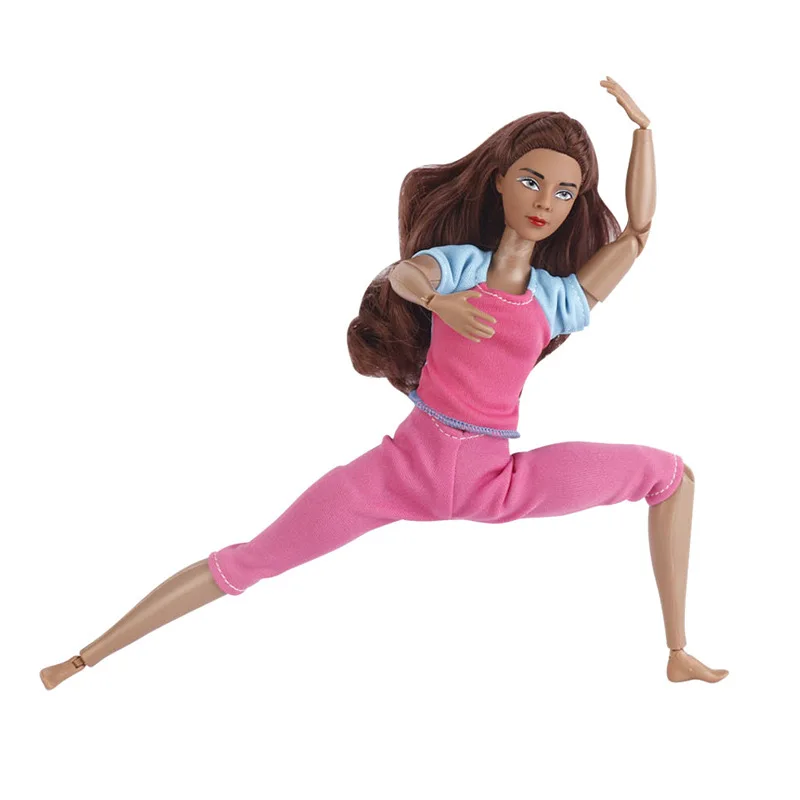 Doll Yoga Sport Figure Mini Wear Clothes DIY Kids Toys Fast Shipping Items For Children Girls DIY Game Holiday Birthday Present
