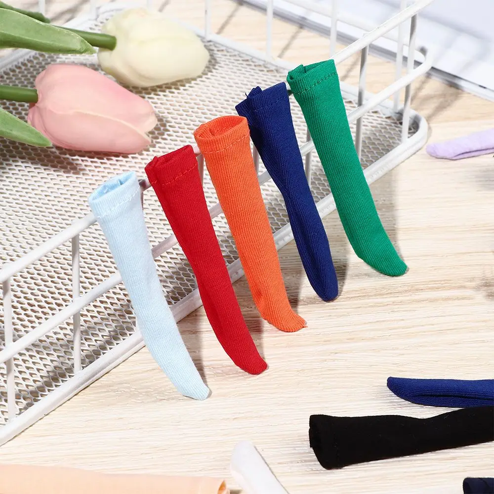 Fashion Doll Socks 1/6 Doll Stockings Clothes Accessories Candy Color Middle Tube Socks For 30CM BJD Dolls Accessories Kids Toys