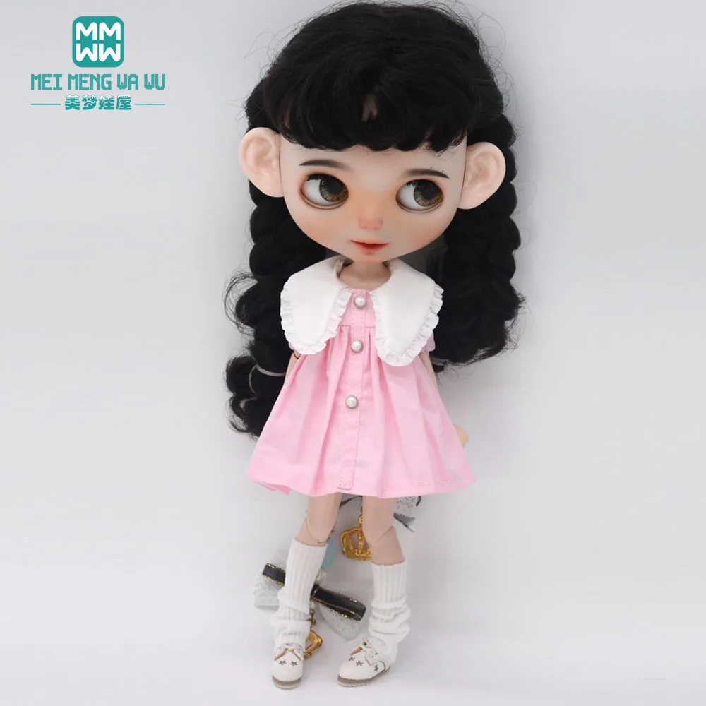 Fashion New Dress for Blyth Doll Azone OB23 OB24 Doll Accessories Girls Gifts