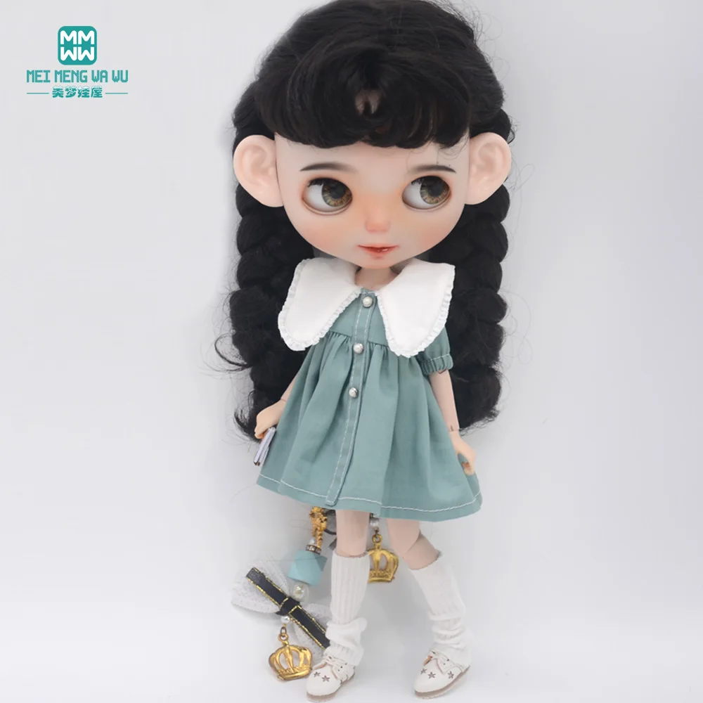 Fashion New Dress for Blyth Doll Azone OB23 OB24 Doll Accessories Girls Gifts