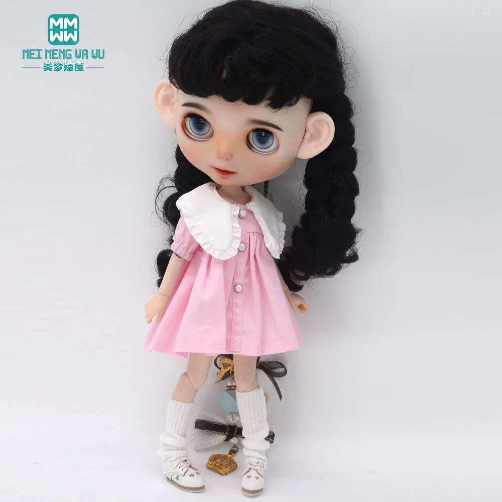 Fashion New Dress for Blyth Doll Azone OB23 OB24 Doll Accessories Girls Gifts