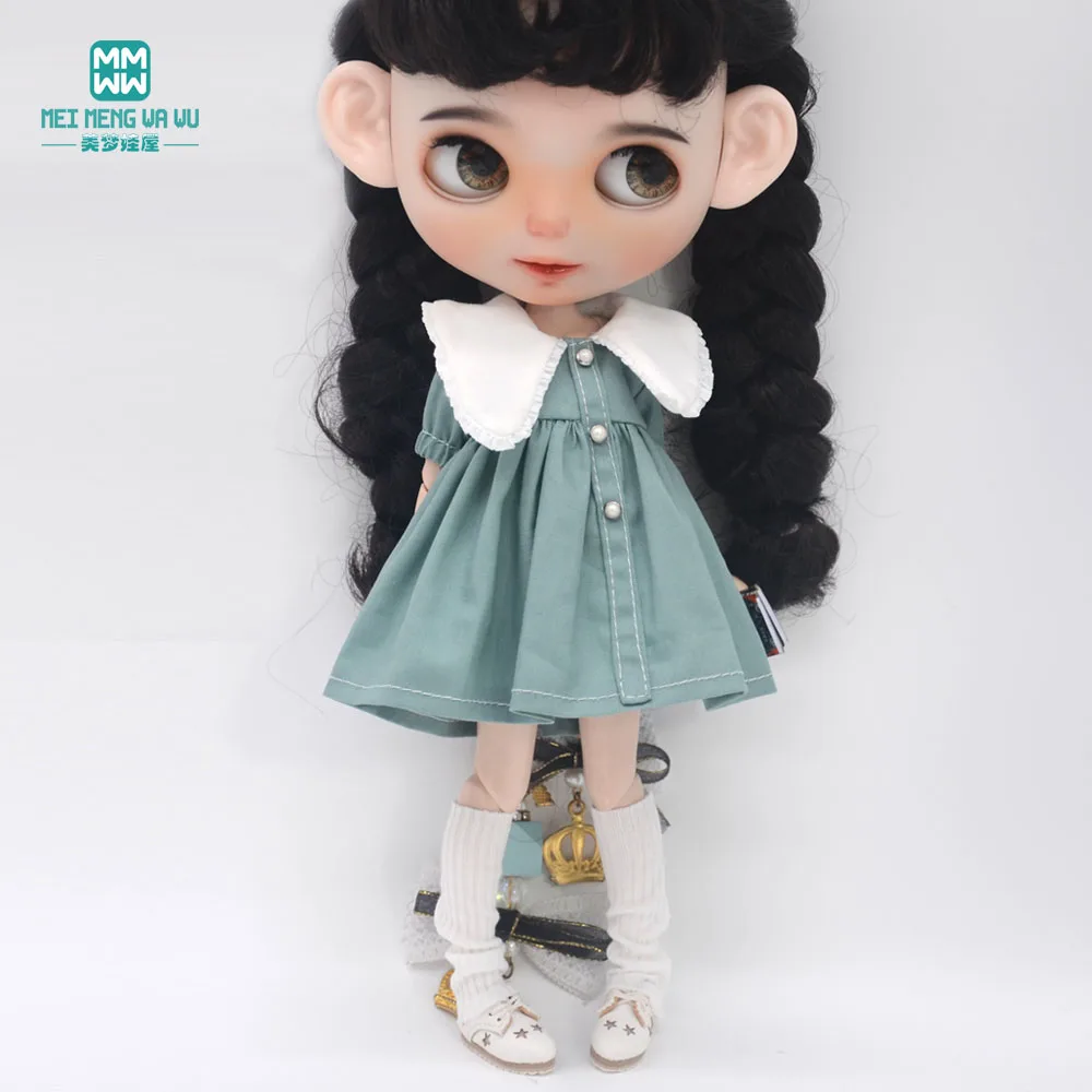 Fashion New Dress for Blyth Doll Azone OB23 OB24 Doll Accessories Girls Gifts