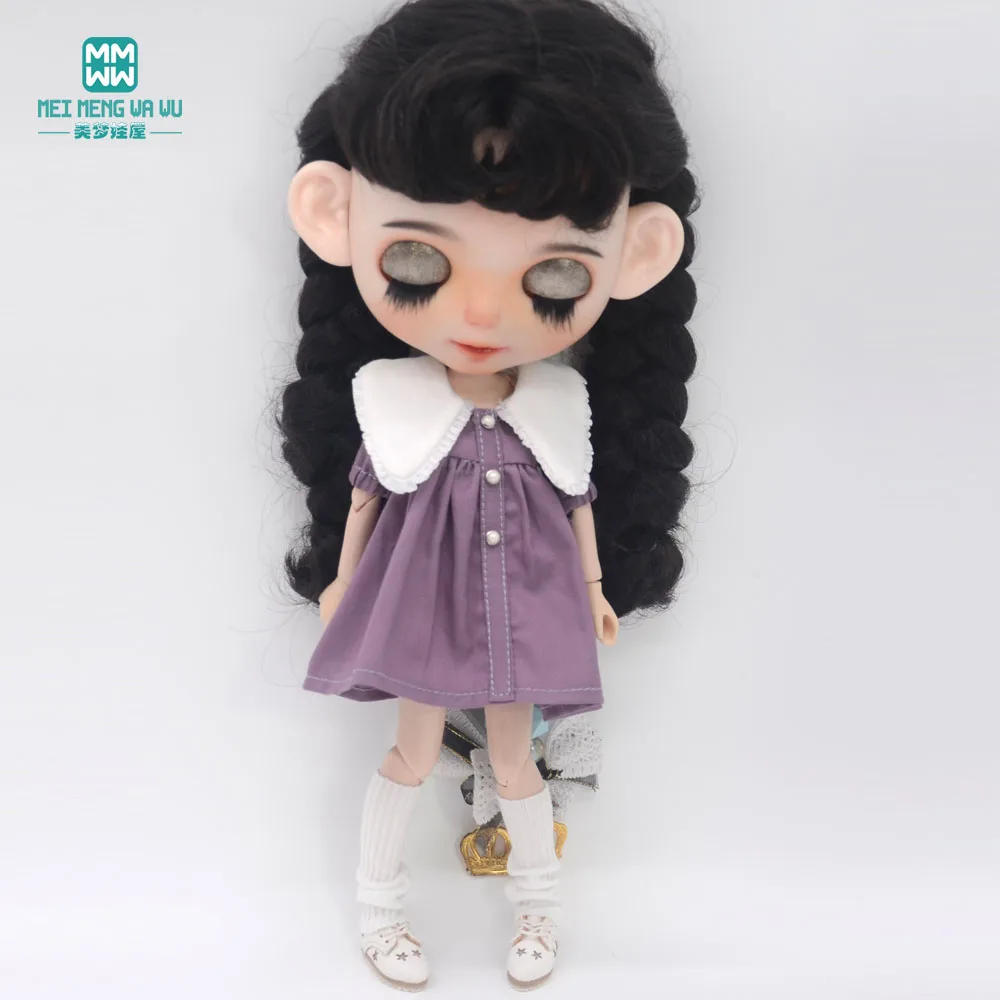 Fashion New Dress for Blyth Doll Azone OB23 OB24 Doll Accessories Girls Gifts