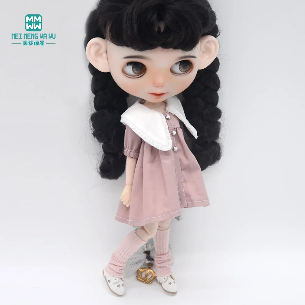 Fashion New Dress for Blyth Doll Azone OB23 OB24 Doll Accessories Girls Gifts