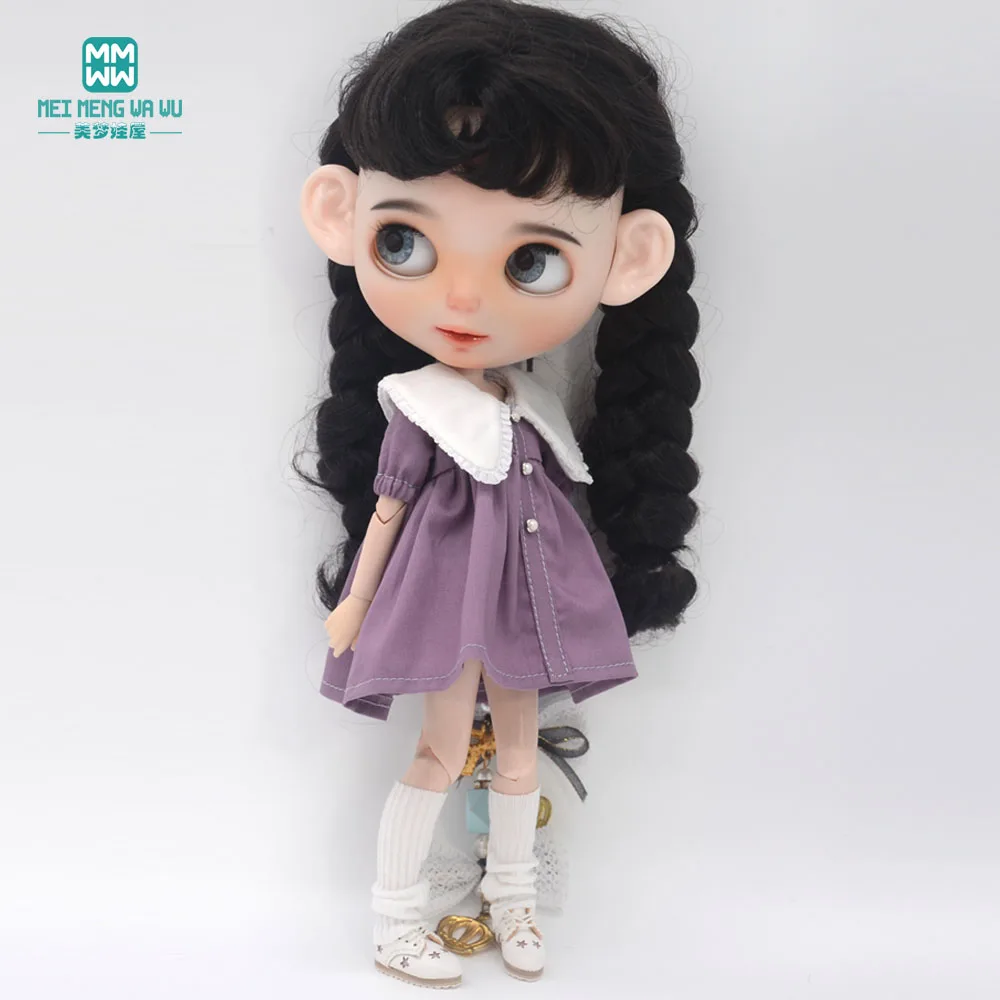 Fashion New Dress for Blyth Doll Azone OB23 OB24 Doll Accessories Girls Gifts