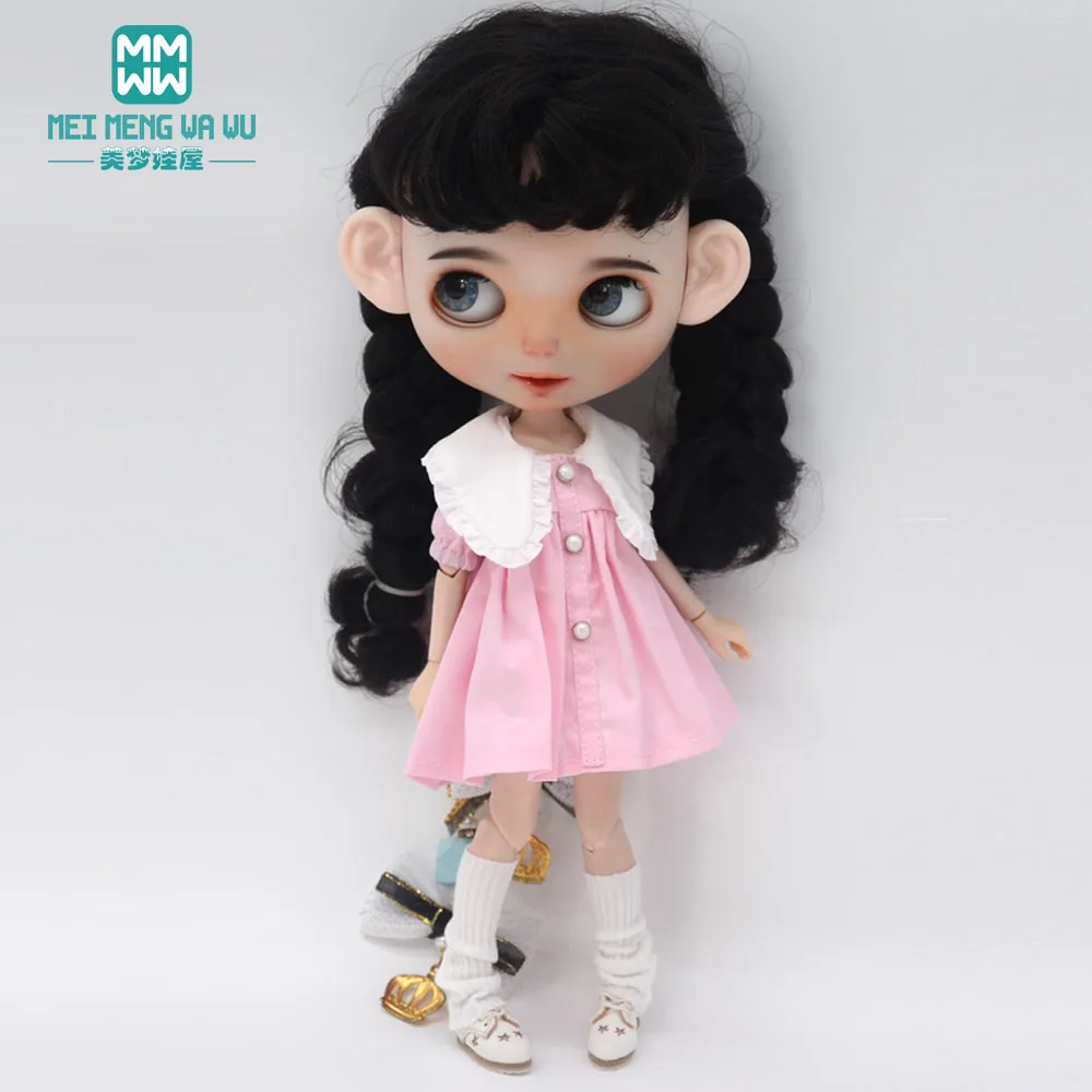 Fashion New Dress for Blyth Doll Azone OB23 OB24 Doll Accessories Girls Gifts