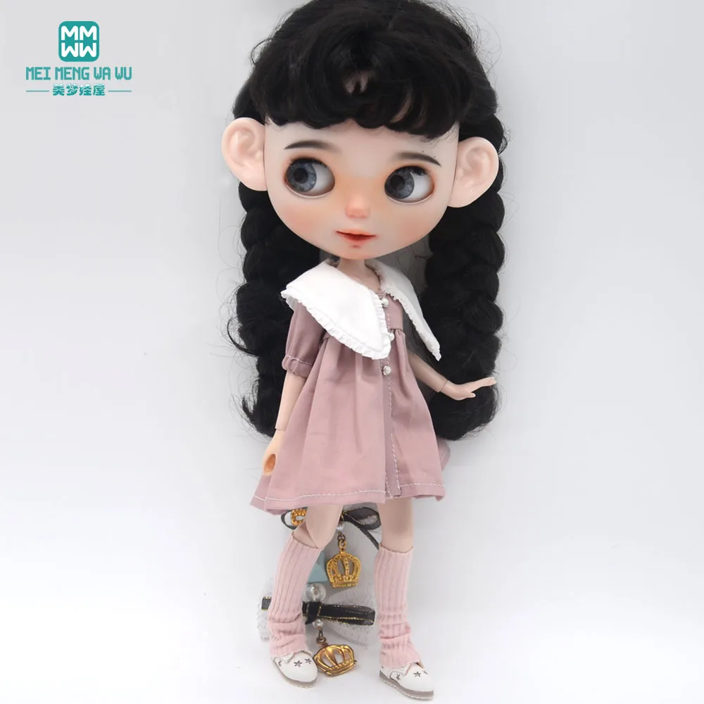 Fashion New Dress for Blyth Doll Azone OB23 OB24 Doll Accessories Girls Gifts