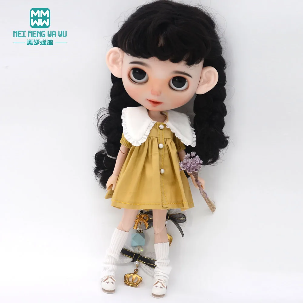 Fashion New Dress for Blyth Doll Azone OB23 OB24 Doll Accessories Girls Gifts
