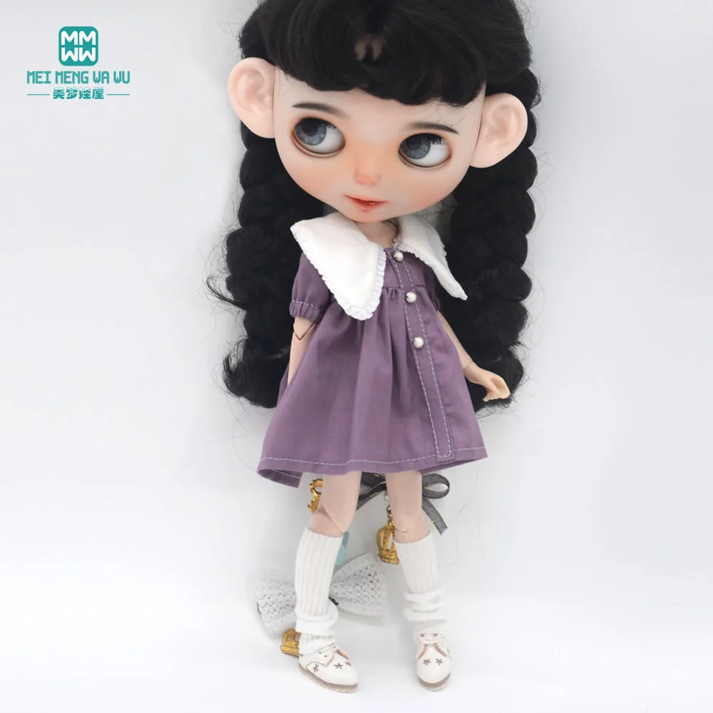 Fashion New Dress for Blyth Doll Azone OB23 OB24 Doll Accessories Girls Gifts