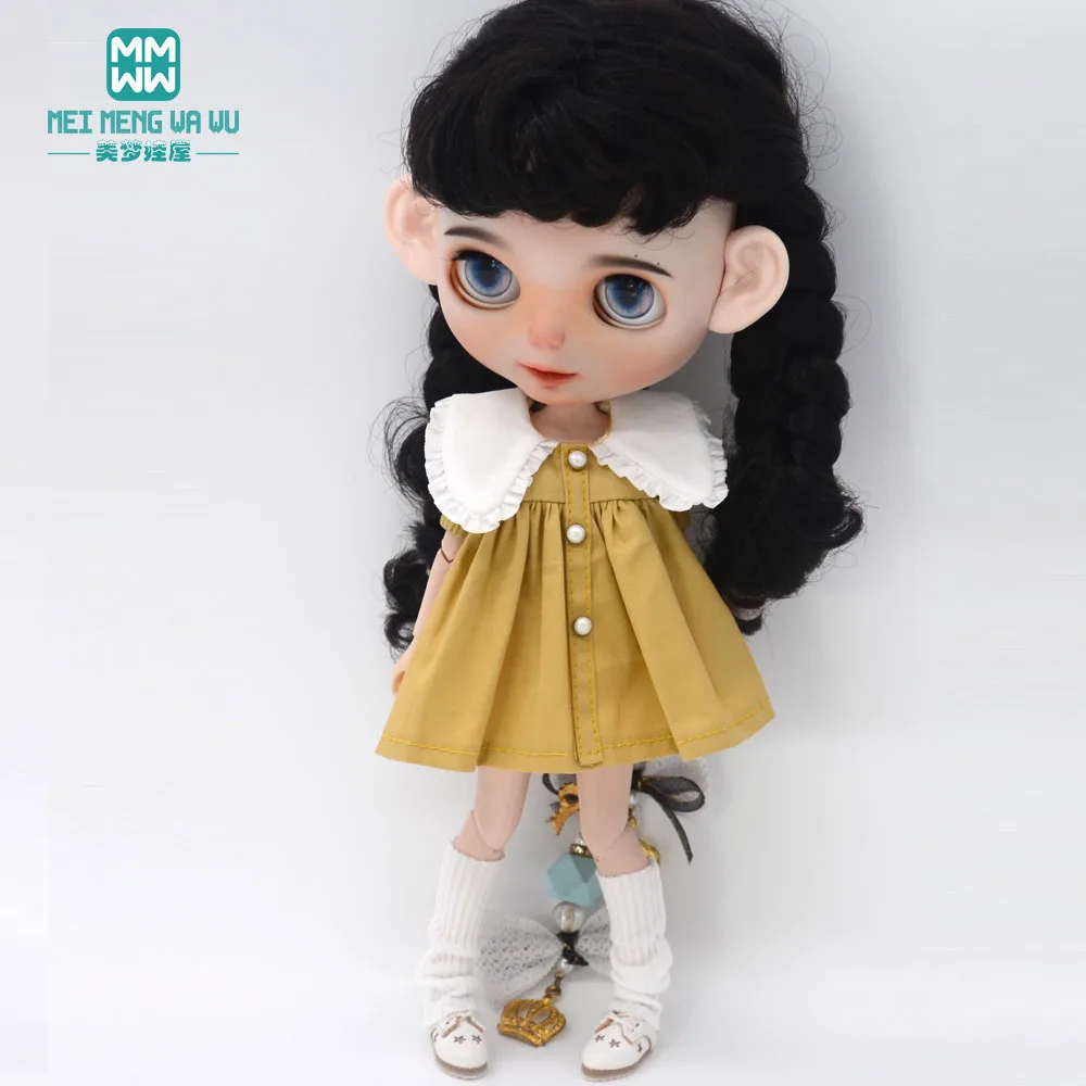 Fashion New Dress for Blyth Doll Azone OB23 OB24 Doll Accessories Girls Gifts