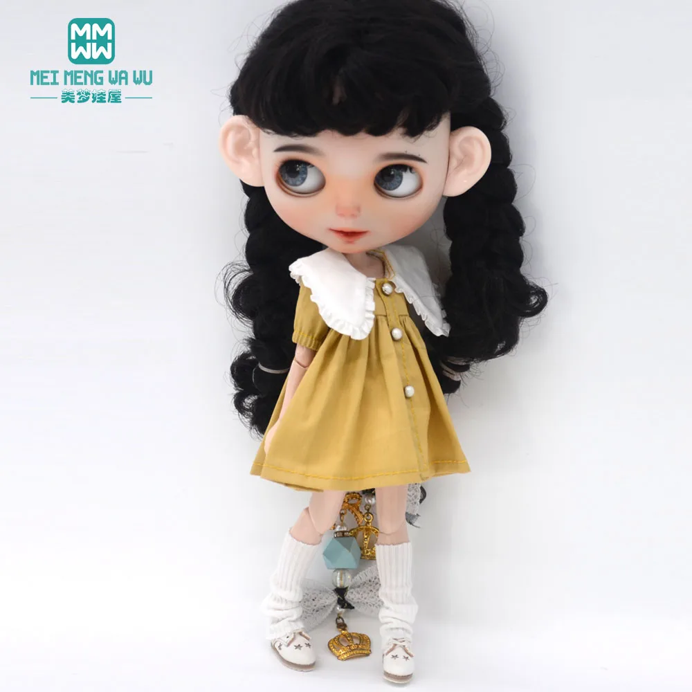 Fashion New Dress for Blyth Doll Azone OB23 OB24 Doll Accessories Girls Gifts