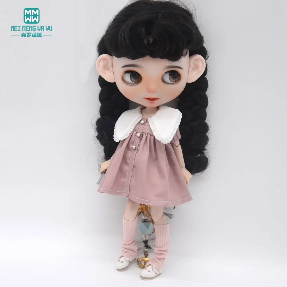 Fashion New Dress for Blyth Doll Azone OB23 OB24 Doll Accessories Girls Gifts