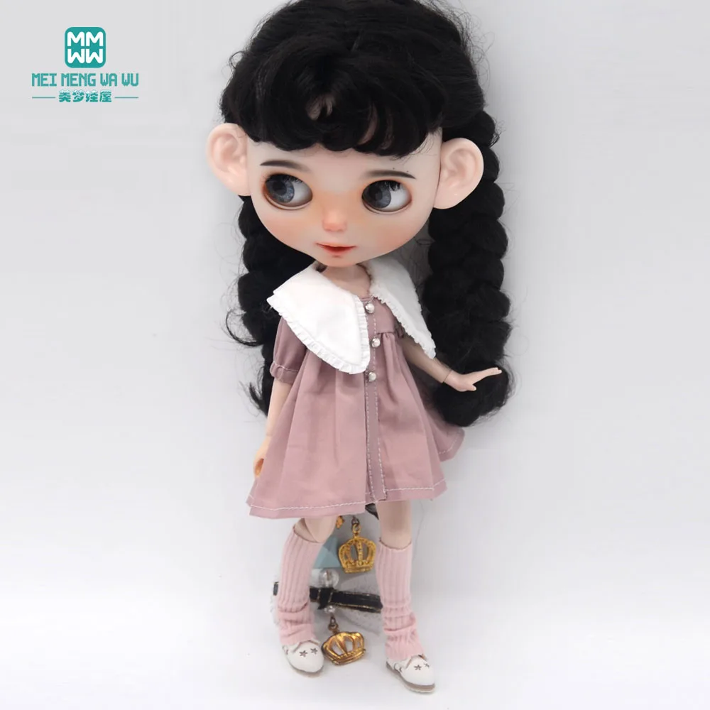 Fashion New Dress for Blyth Doll Azone OB23 OB24 Doll Accessories Girls Gifts