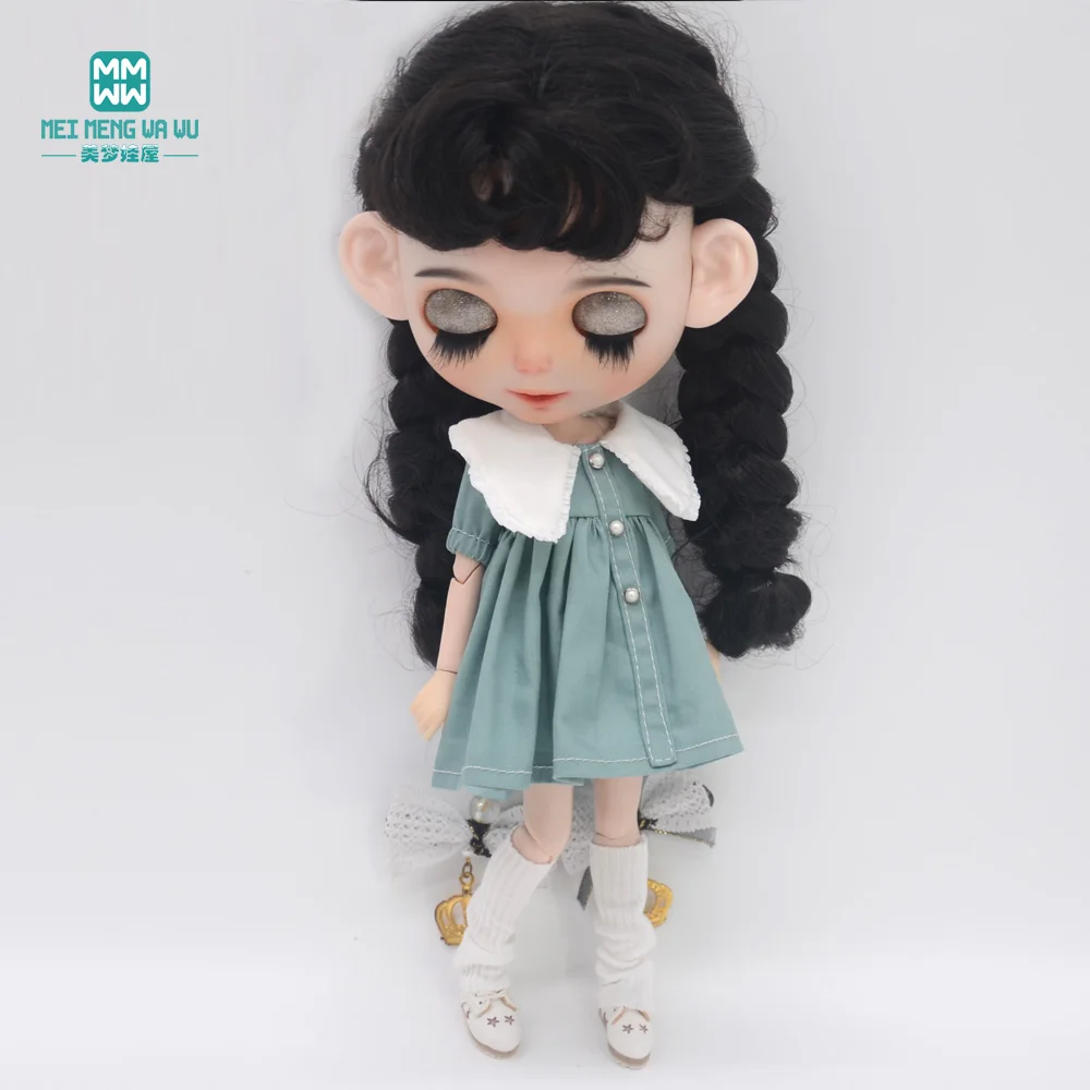 Fashion New Dress for Blyth Doll Azone OB23 OB24 Doll Accessories Girls Gifts