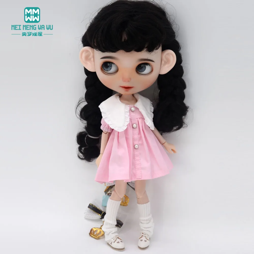 Fashion New Dress for Blyth Doll Azone OB23 OB24 Doll Accessories Girls Gifts