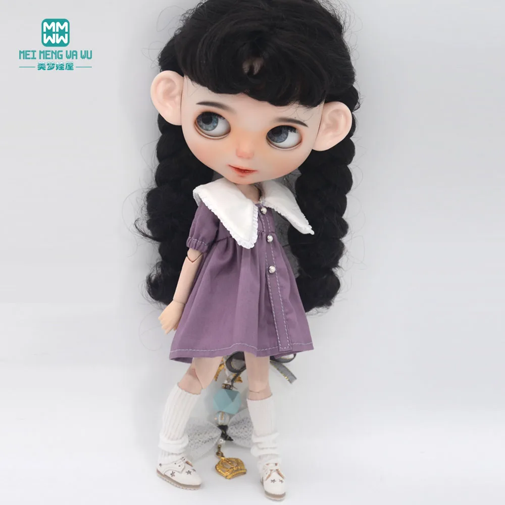 Fashion New Dress for Blyth Doll Azone OB23 OB24 Doll Accessories Girls Gifts