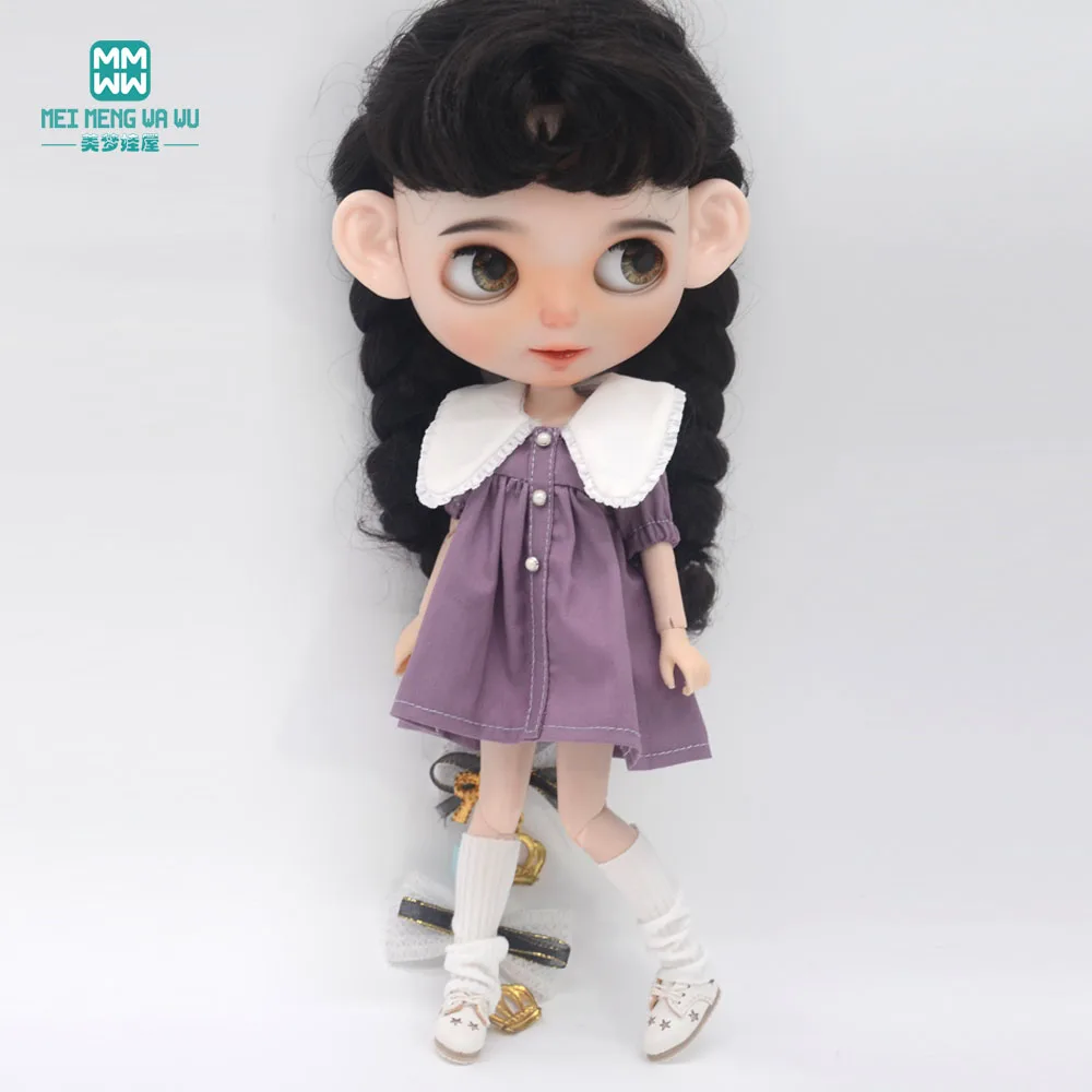 Fashion New Dress for Blyth Doll Azone OB23 OB24 Doll Accessories Girls Gifts