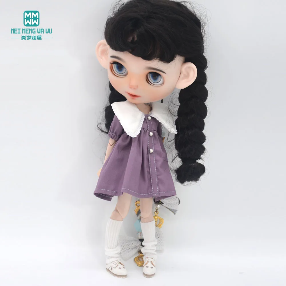 Fashion New Dress for Blyth Doll Azone OB23 OB24 Doll Accessories Girls Gifts
