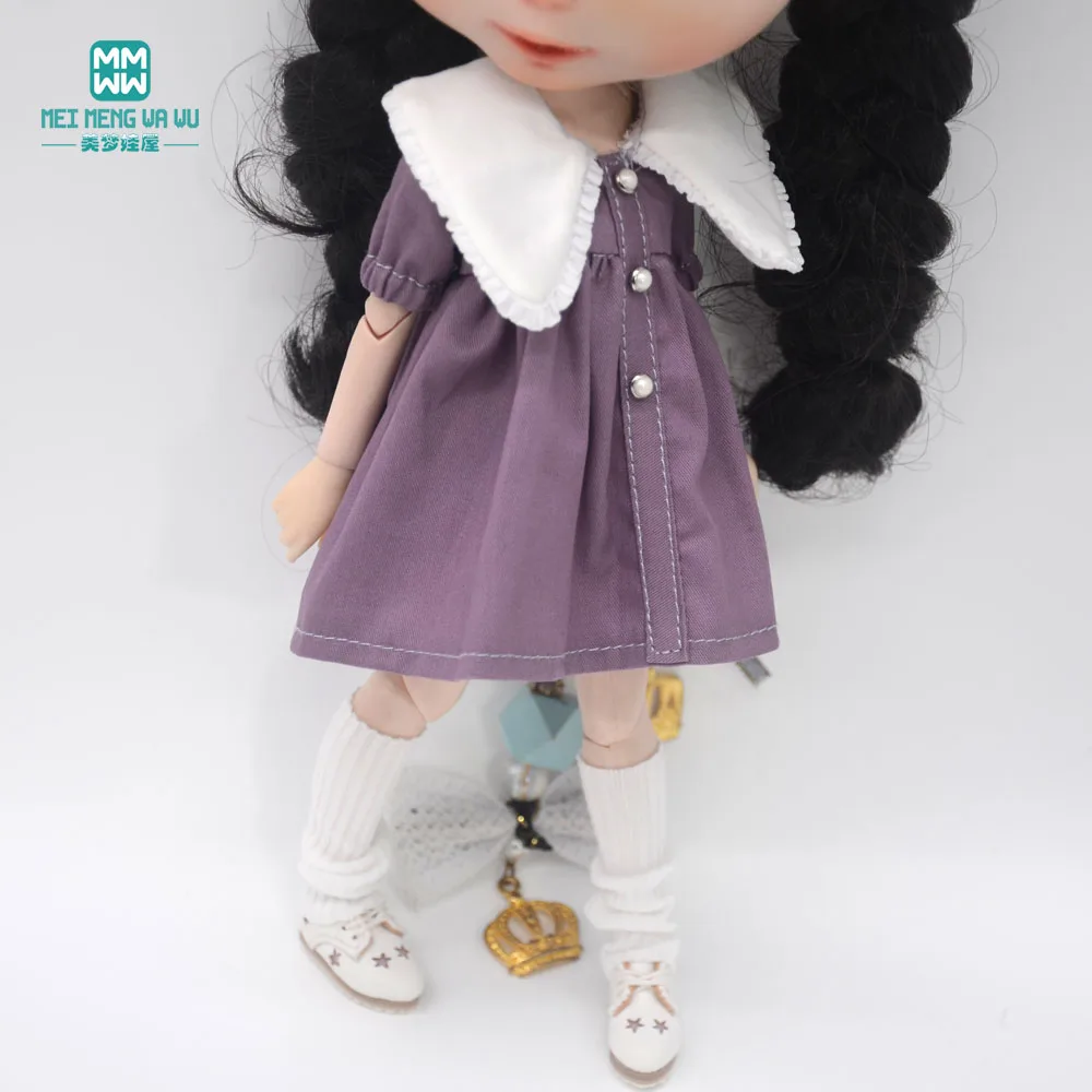 Fashion New Dress for Blyth Doll Azone OB23 OB24 Doll Accessories Girls Gifts