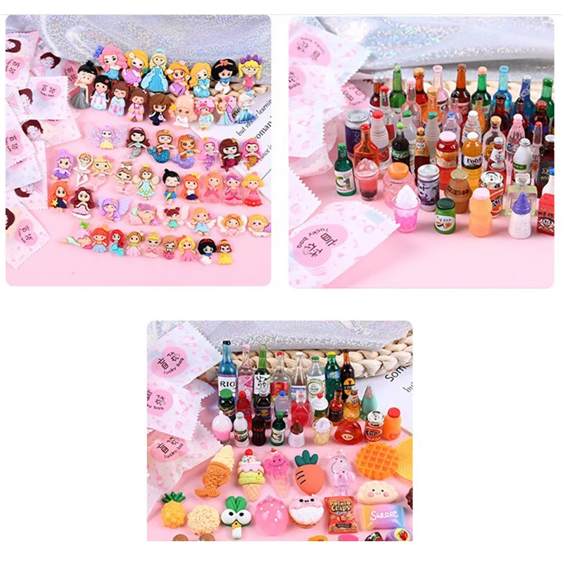 10Pcs 1:12 Dollhouse Miniature Food Drinkds Wine Bottles Toys Non-repetitive Lucky Blind Bags Dollhouse Model Toys Gift