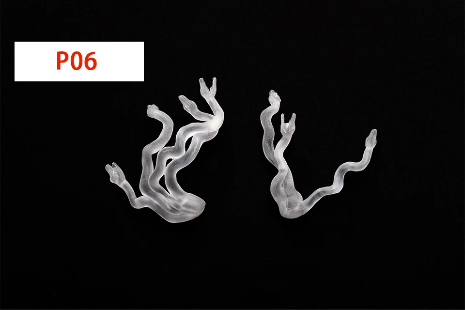 BJD Accessories Horns Wings Resin Fantasy BJD Custom Transparent Tan Skin Option Elf Ears Blue Red Pink Gift