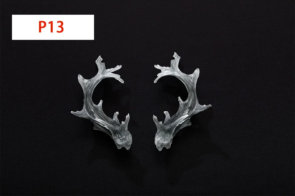 BJD Accessories Horns Wings Resin Fantasy BJD Custom Transparent Tan Skin Option Elf Ears Blue Red Pink Gift