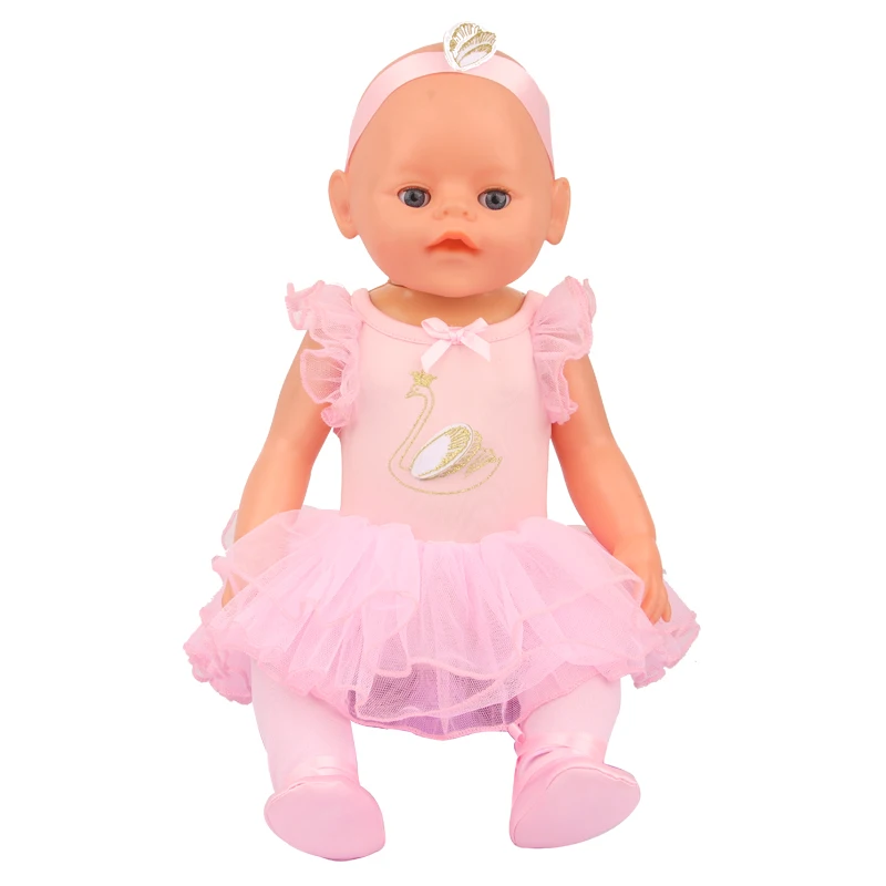 5 Sets American 18 Inch Girl Doll Clothes Animal Tree Mickey Clothes Dress Set For 43cm New Born Baby&OG,Doll Accessories Gift