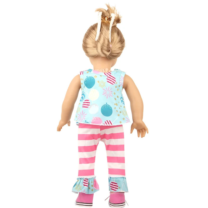 5 Sets American 18 Inch Girl Doll Clothes Animal Tree Mickey Clothes Dress Set For 43cm New Born Baby&OG,Doll Accessories Gift