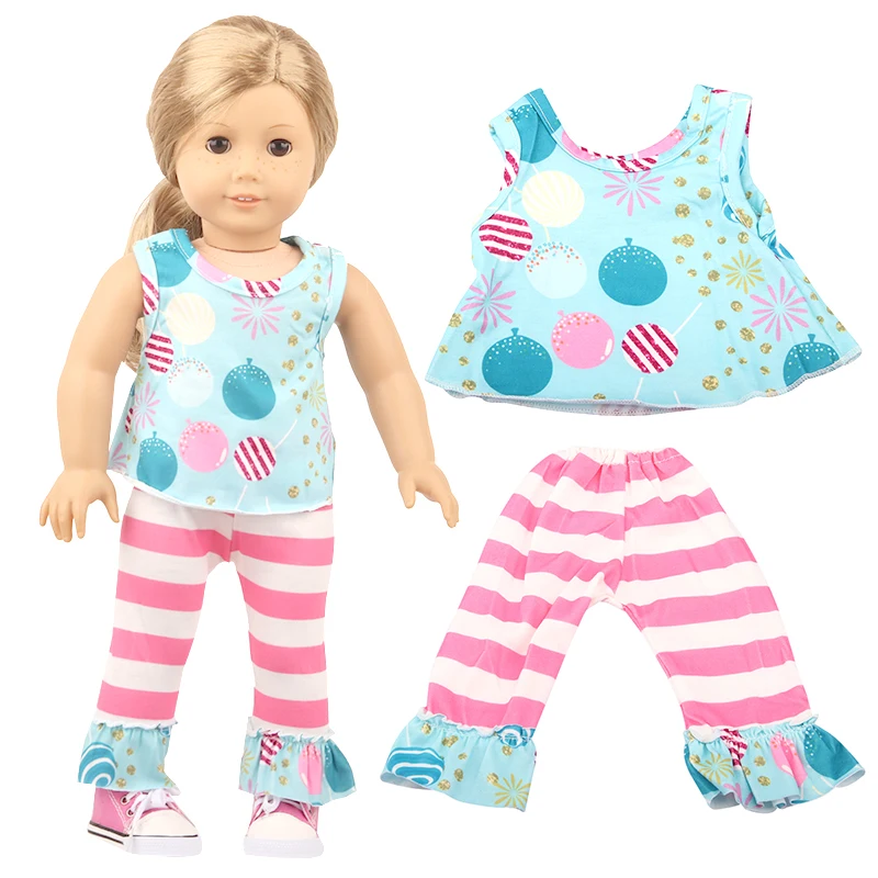 5 Sets American 18 Inch Girl Doll Clothes Animal Tree Mickey Clothes Dress Set For 43cm New Born Baby&OG,Doll Accessories Gift