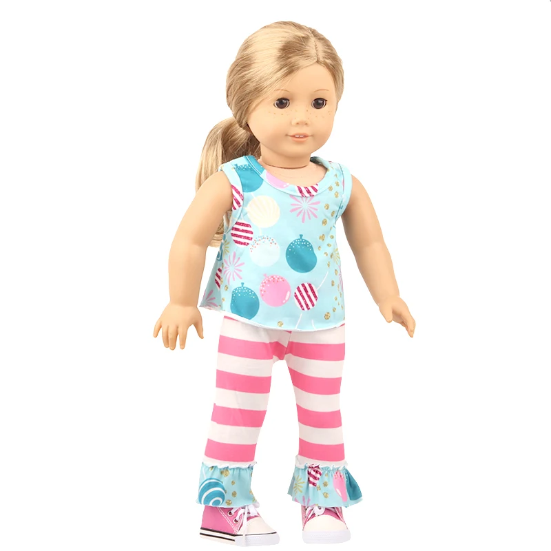 5 Sets American 18 Inch Girl Doll Clothes Animal Tree Mickey Clothes Dress Set For 43cm New Born Baby&OG,Doll Accessories Gift