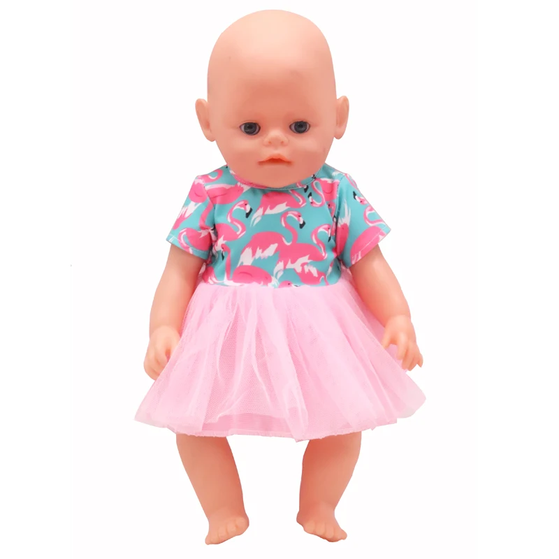 5 Sets American 18 Inch Girl Doll Clothes Animal Tree Mickey Clothes Dress Set For 43cm New Born Baby&OG,Doll Accessories Gift