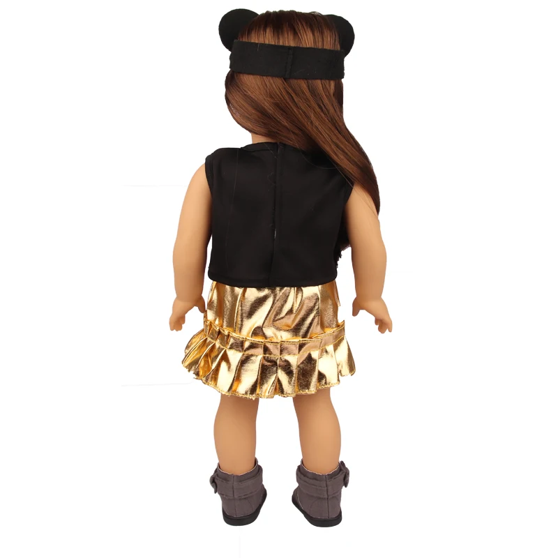 5 Sets American 18 Inch Girl Doll Clothes Animal Tree Mickey Clothes Dress Set For 43cm New Born Baby&OG,Doll Accessories Gift