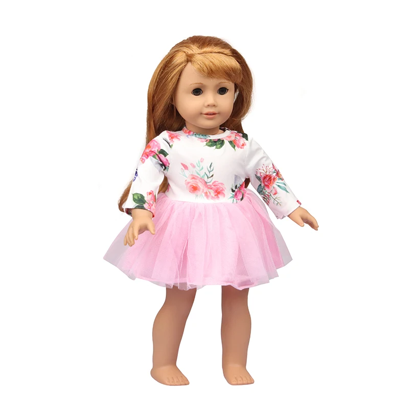 5 Sets American 18 Inch Girl Doll Clothes Animal Tree Mickey Clothes Dress Set For 43cm New Born Baby&OG,Doll Accessories Gift