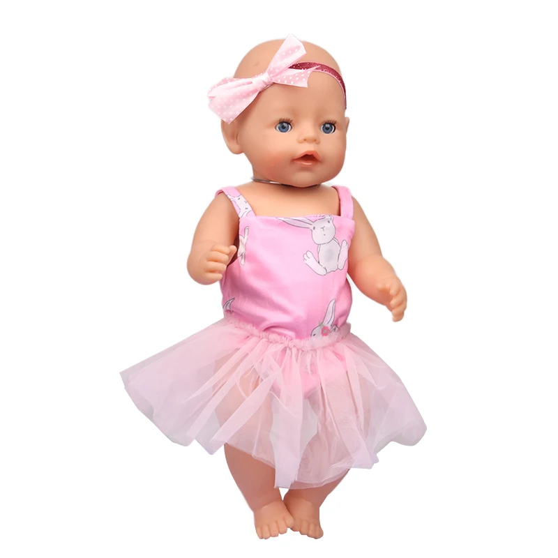 5 Sets American 18 Inch Girl Doll Clothes Animal Tree Mickey Clothes Dress Set For 43cm New Born Baby&OG,Doll Accessories Gift