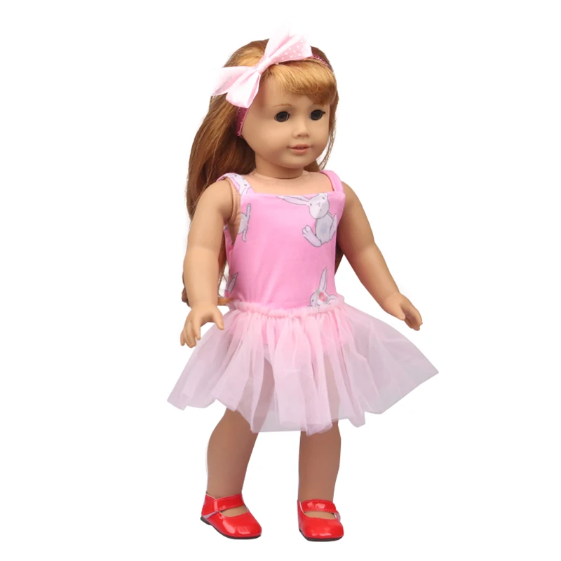 5 Sets American 18 Inch Girl Doll Clothes Animal Tree Mickey Clothes Dress Set For 43cm New Born Baby&OG,Doll Accessories Gift