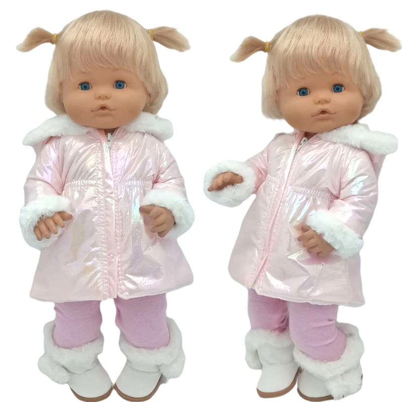 Reborn Baby Dolls Winter Coat Set 40Cm Nenuco Doll Clothing Ropa Y Su Hermanita Accessories