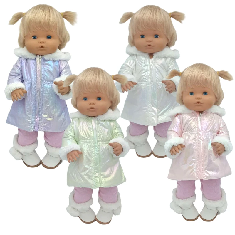 Reborn Baby Dolls Winter Coat Set 40Cm Nenuco Doll Clothing Ropa Y Su Hermanita Accessories