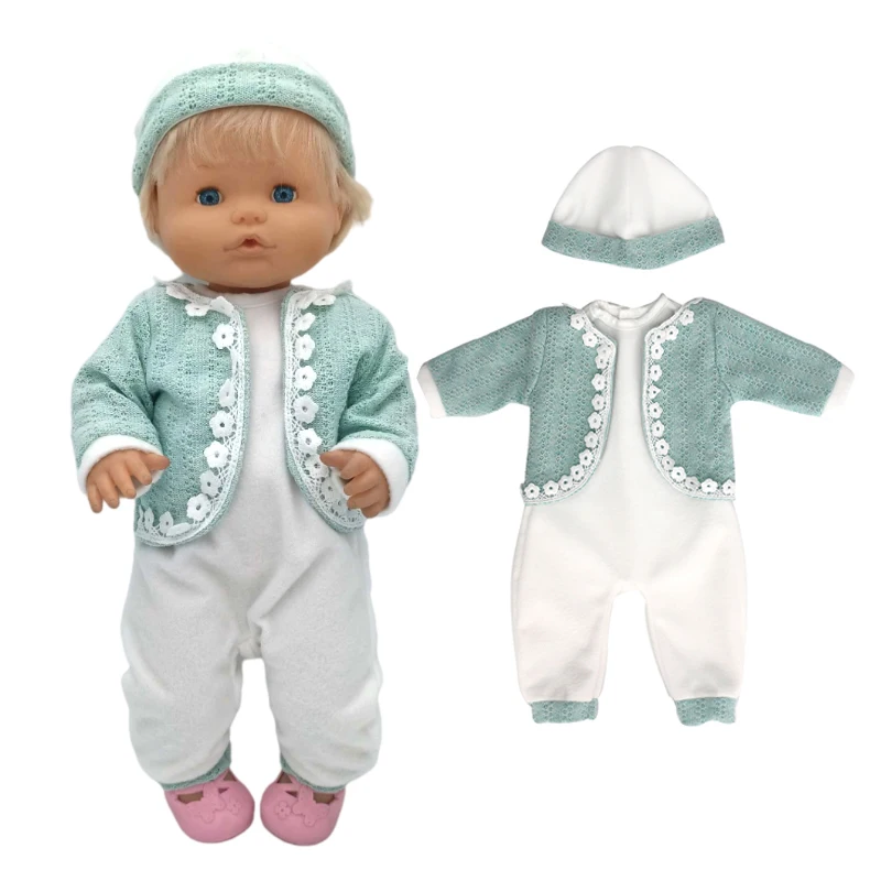 Reborn Baby Dolls Winter Coat Set 40Cm Nenuco Doll Clothing Ropa Y Su Hermanita Accessories
