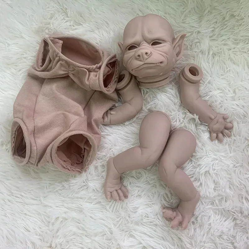 19Inch Reborn Doll Kit Robbie The Werewolf Lifelike Soft Touch Fresh Color Collectible Art DIY Toy