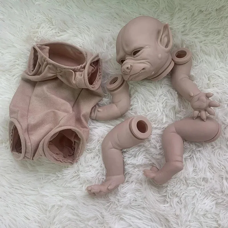 19Inch Reborn Doll Kit Robbie The Werewolf Lifelike Soft Touch Fresh Color Collectible Art DIY Toy