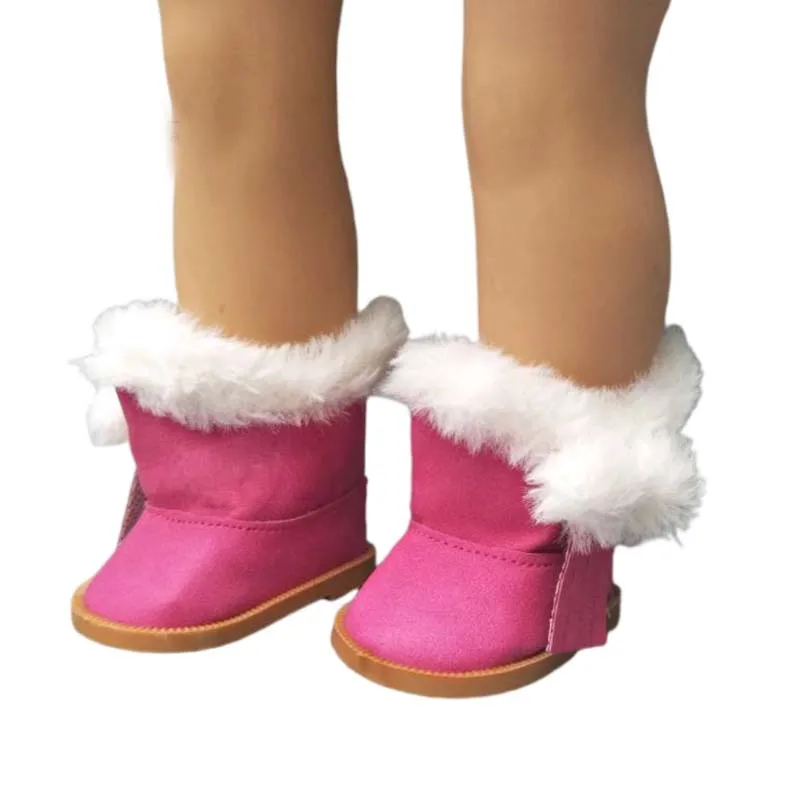 Doll Clothes for 43cm New Born Baby Toys Winter Jacket 18" Girl Doll Outfits Shoes