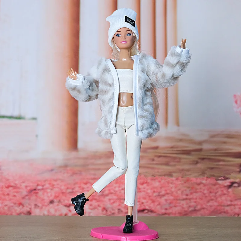 New 30cm Doll Full Set 11 Joints Movable Doll with Clothes Suit Girls Play House Dress Up Toy