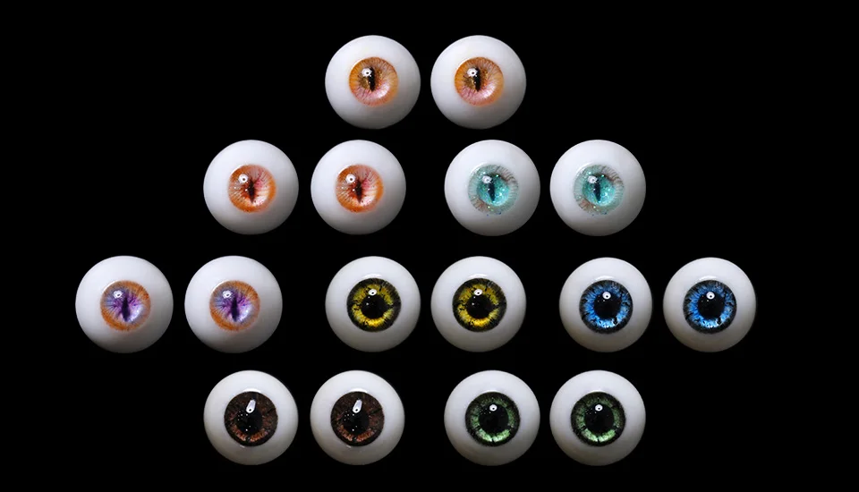 BJD Eyes Resin Eyeball ES133 ES140 12mm Handscraft Colourful Doll Accessories 1/3 1/4 1/6 for Fairyland Minifee Iplehouse