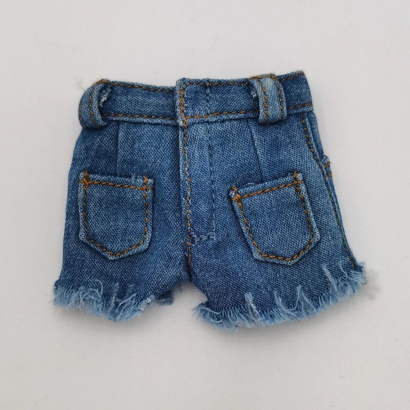 Blythe Doll Clothes Ripped Jeans And Pink White Black T-shirt For Doll OB24 Azone Doll Outfits