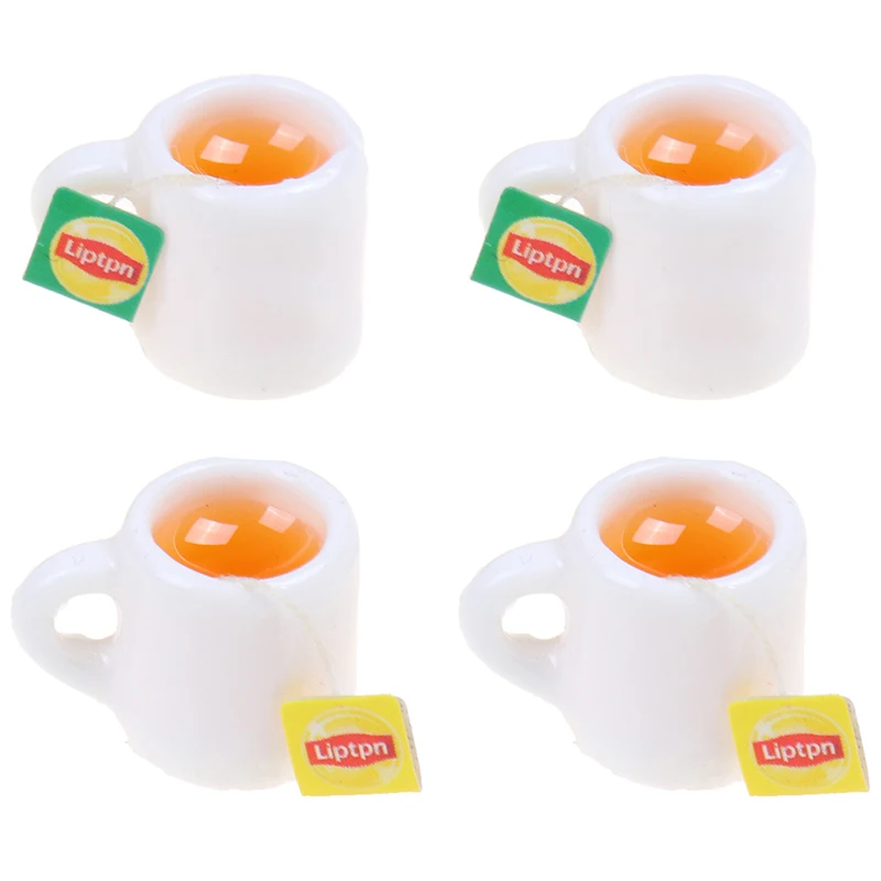 2Pcs/lot Dollhouse Coffee Cup Mini Miniature Kitchen Room Food Drink Home Tableware Decors Dolls Accessories