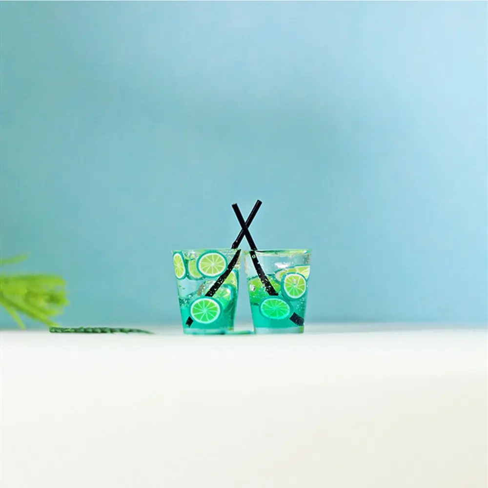 1Pc 1:12 Dollhouse Miniature Food Juice Fruit Goblet Drinks Bottles Model For Blyth Dolls House Kitchen Food Miniture Toys