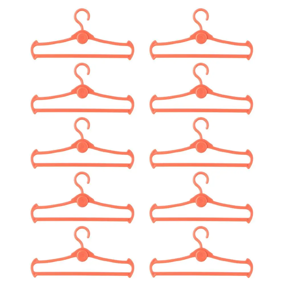 Doll Plastic Clothes Rack Garment Organizer Hangers for Dolls Handbag Clothes Kids Toy Birthday Gift Dolls Accessories